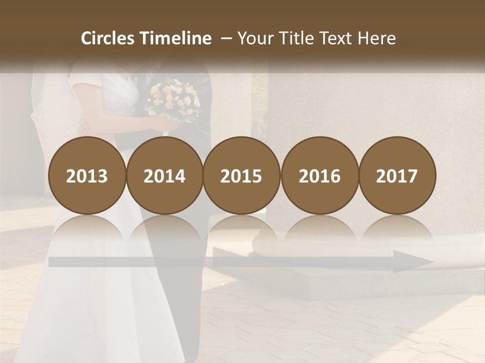 Husband Touching Family PowerPoint Template