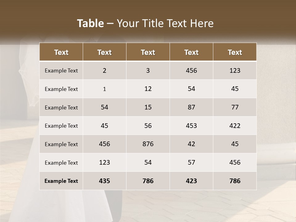 Husband Touching Family PowerPoint Template