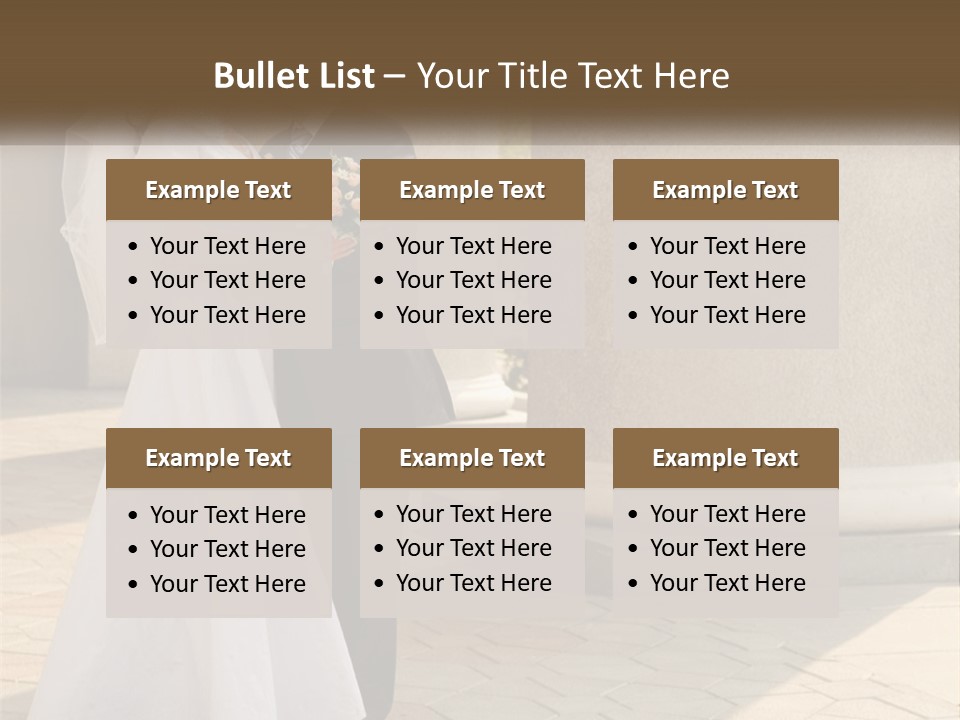 Husband Touching Family PowerPoint Template