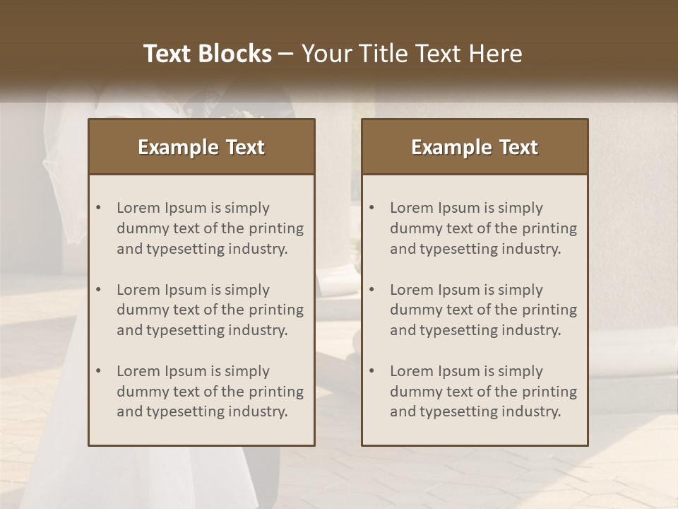 Husband Touching Family PowerPoint Template