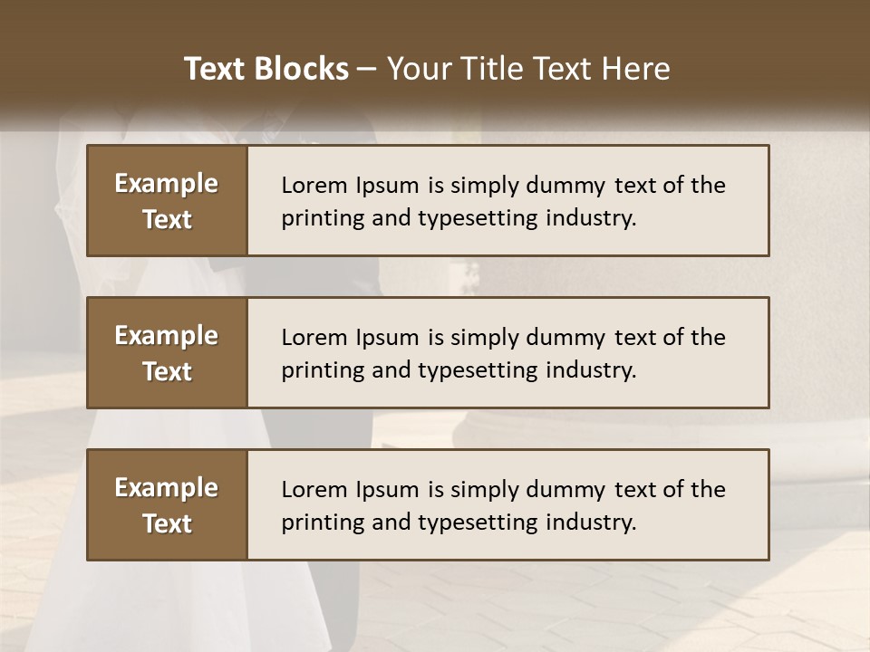 Husband Touching Family PowerPoint Template