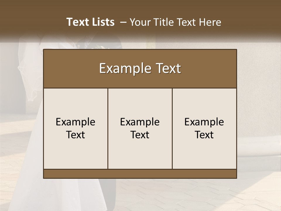 Husband Touching Family PowerPoint Template
