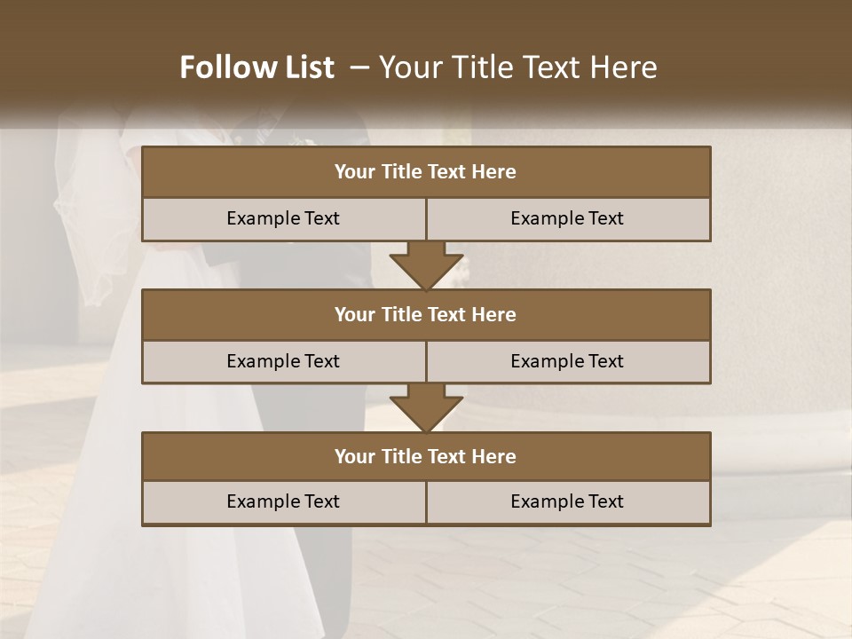 Husband Touching Family PowerPoint Template