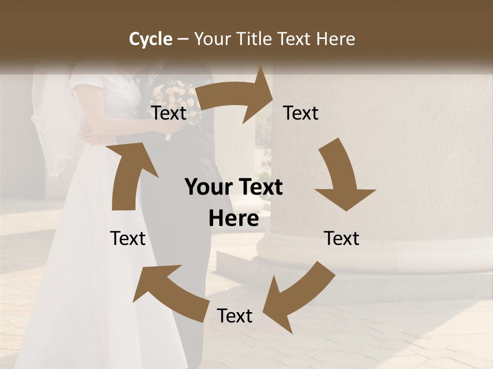 Husband Touching Family PowerPoint Template