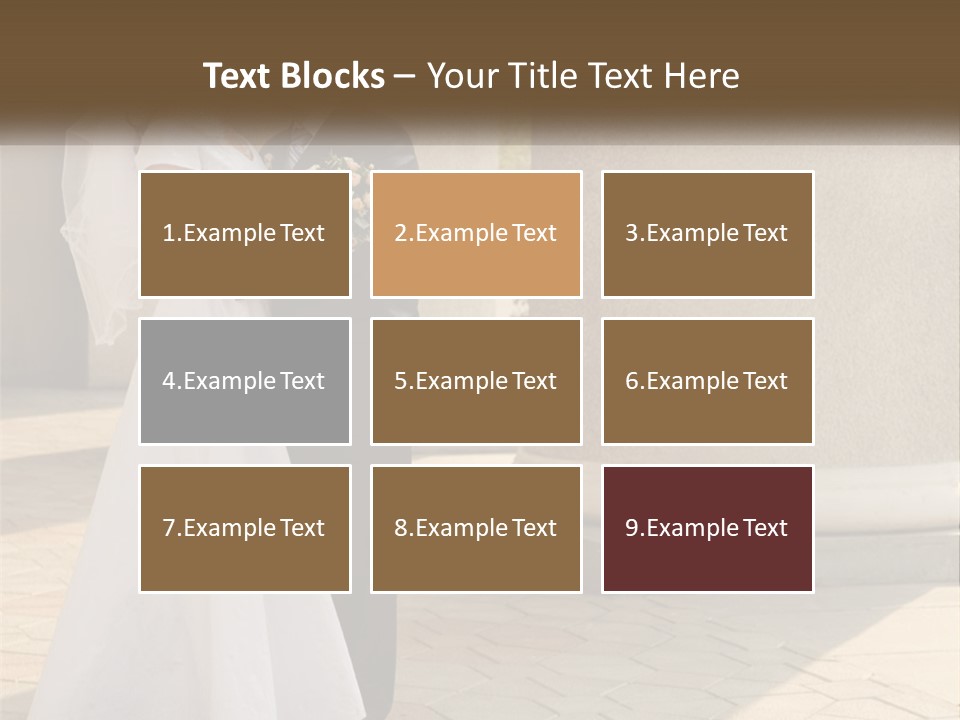 Husband Touching Family PowerPoint Template