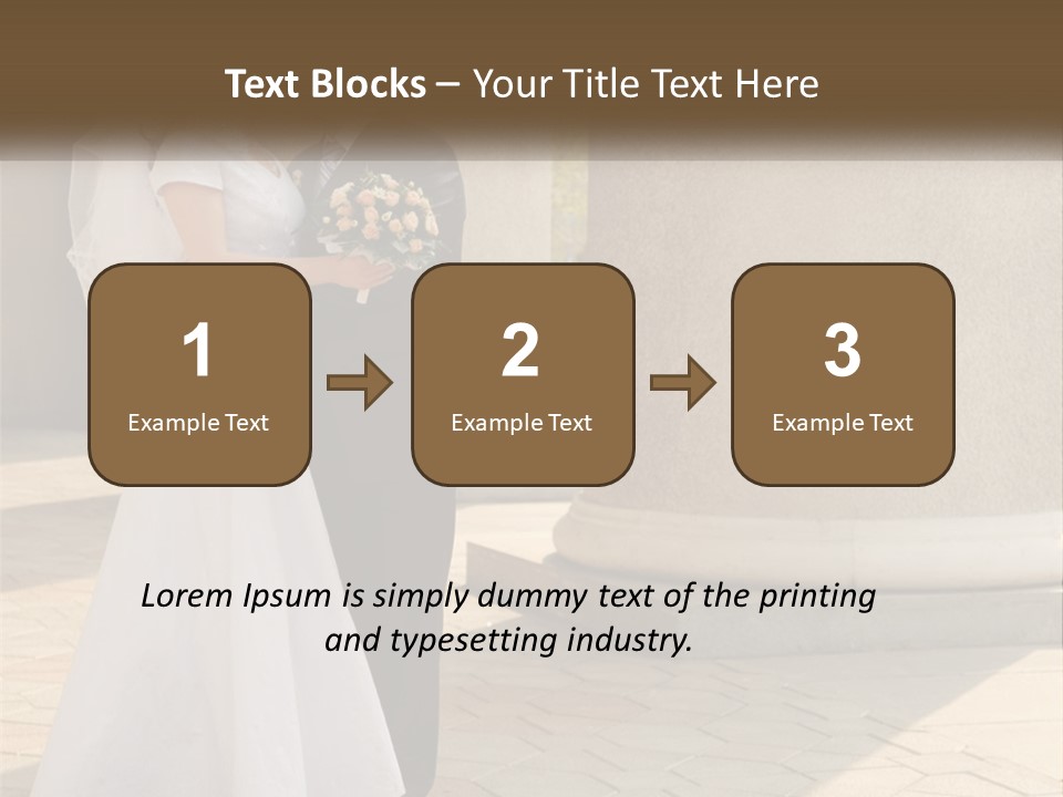 Husband Touching Family PowerPoint Template