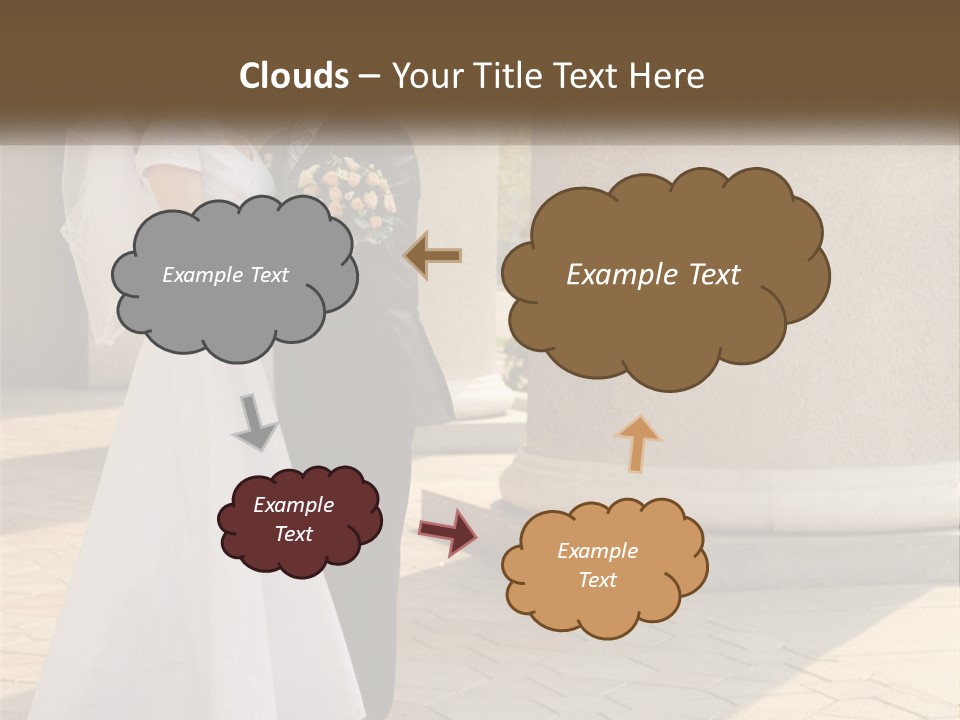 Husband Touching Family PowerPoint Template