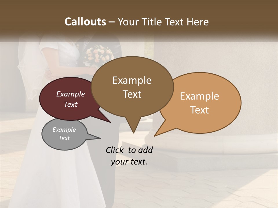 Husband Touching Family PowerPoint Template