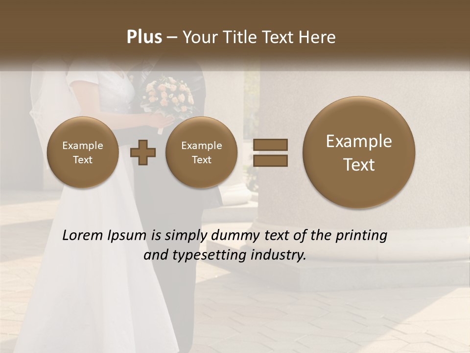Husband Touching Family PowerPoint Template