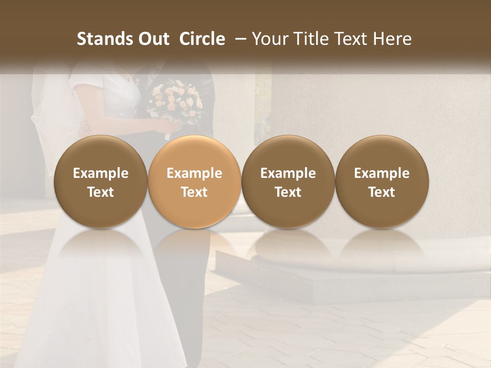 Husband Touching Family PowerPoint Template