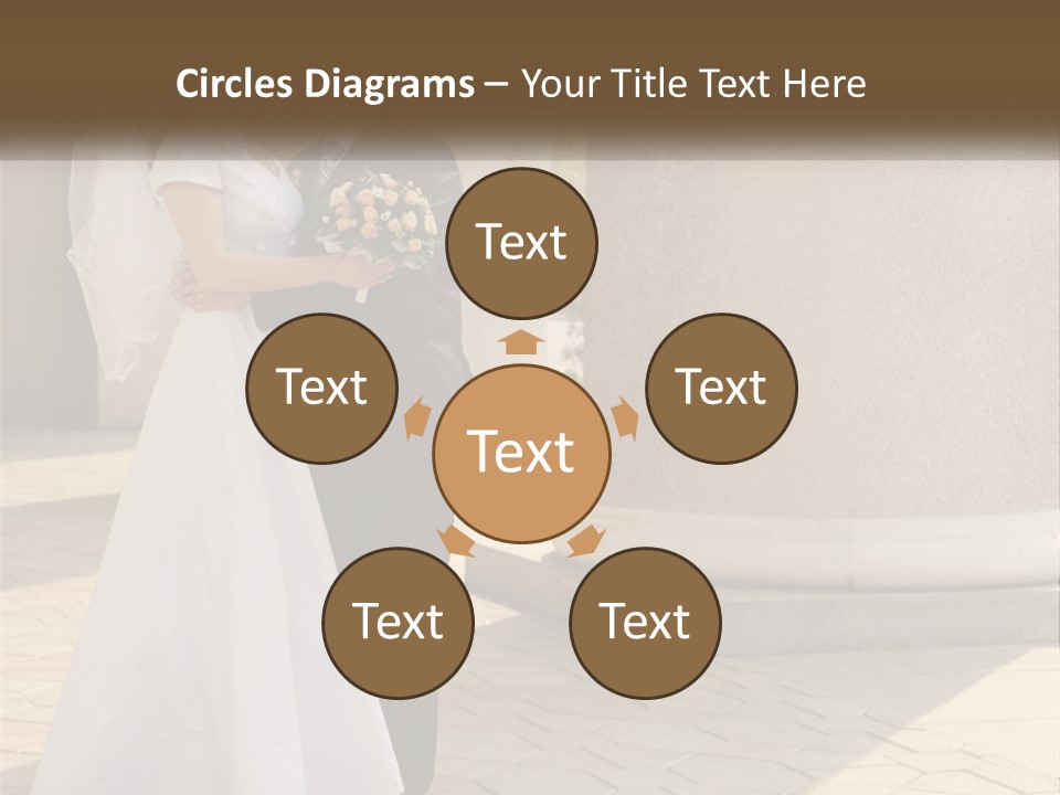 Husband Touching Family PowerPoint Template