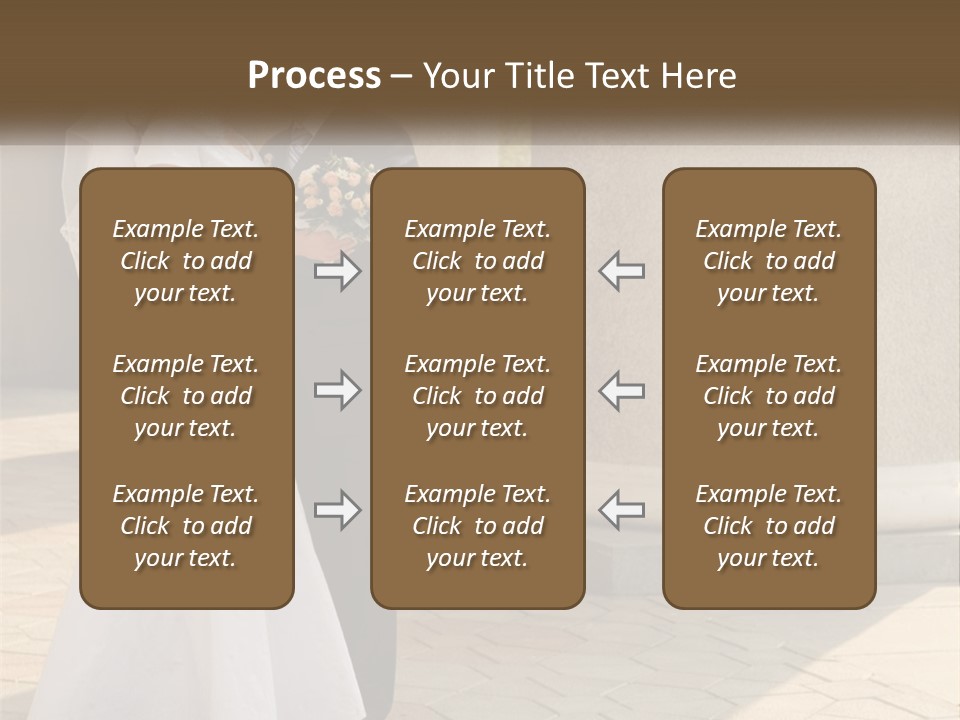 Husband Touching Family PowerPoint Template