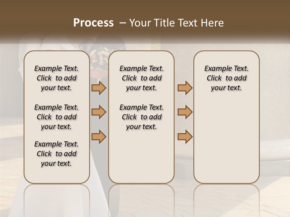 Husband Touching Family PowerPoint Template