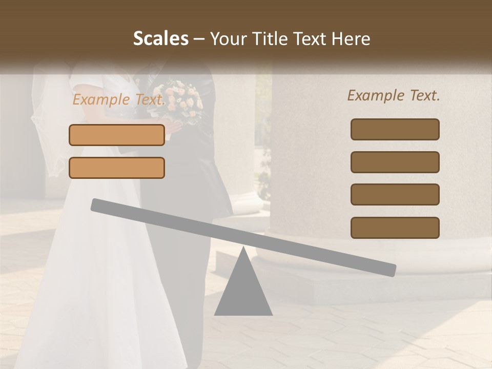 Husband Touching Family PowerPoint Template