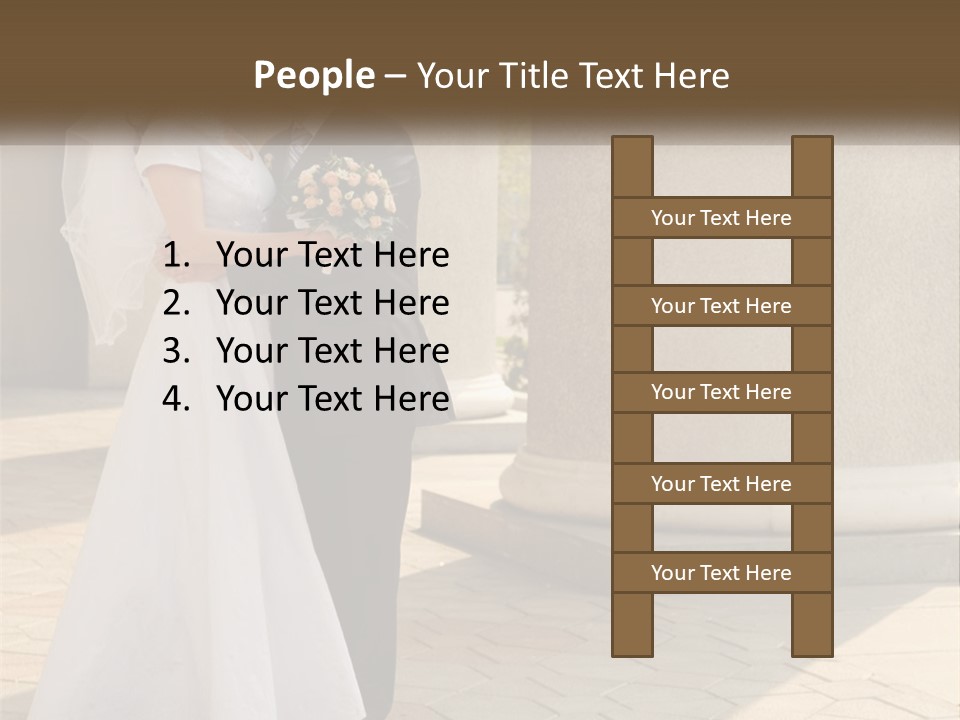 Husband Touching Family PowerPoint Template
