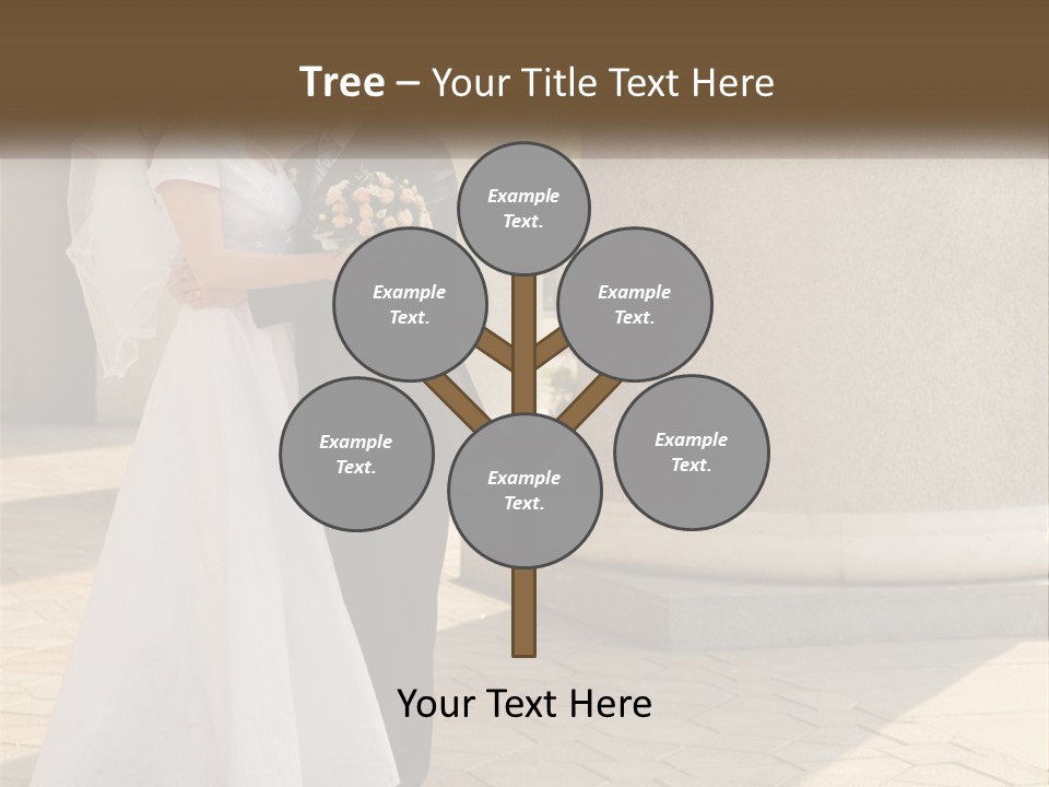 Husband Touching Family PowerPoint Template