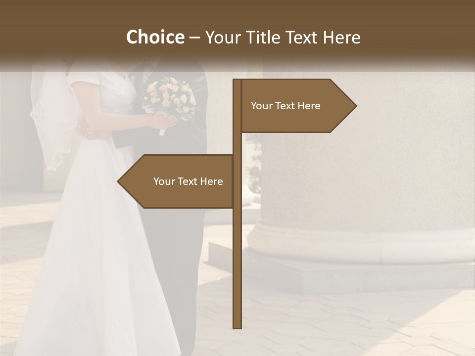 Husband Touching Family PowerPoint Template