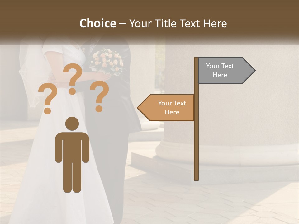 Husband Touching Family PowerPoint Template