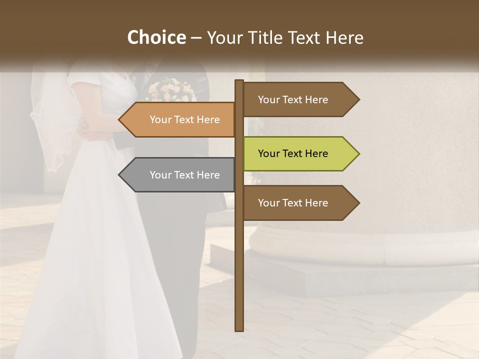 Husband Touching Family PowerPoint Template