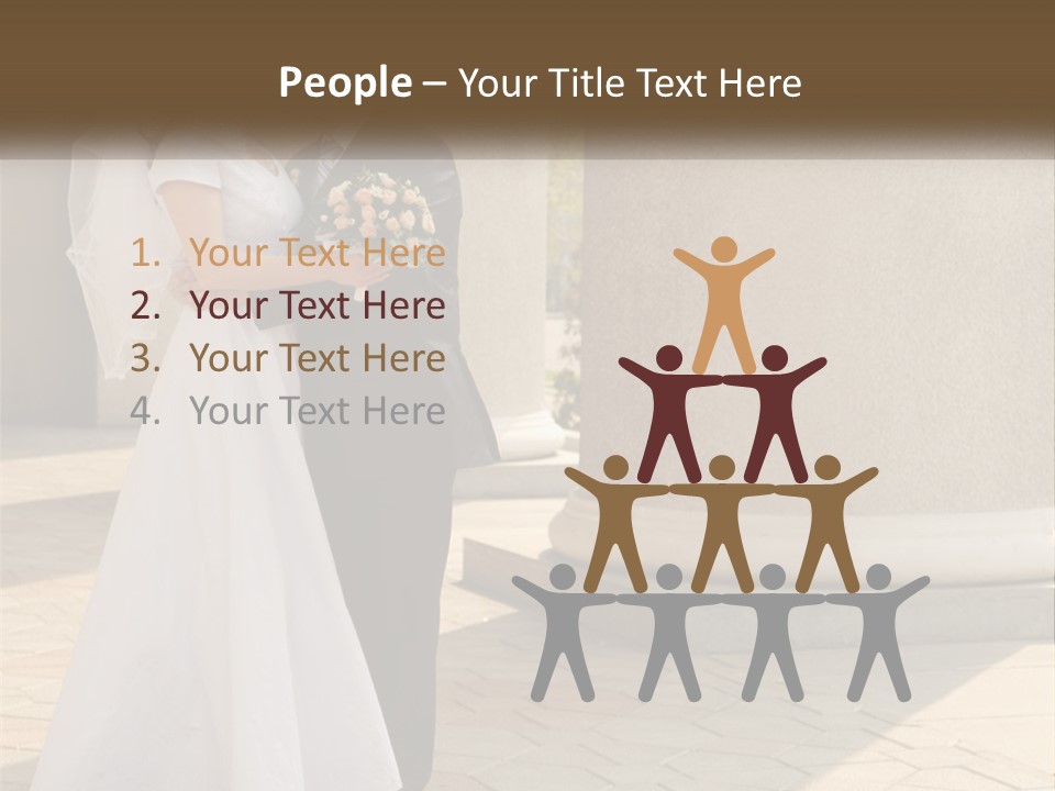 Husband Touching Family PowerPoint Template