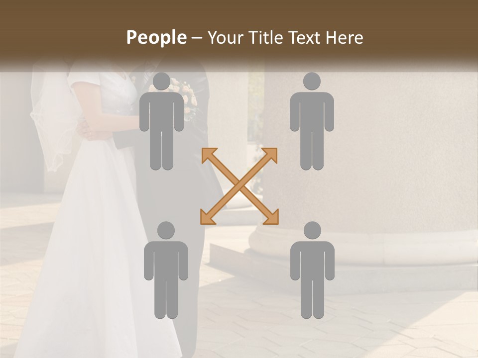 Husband Touching Family PowerPoint Template