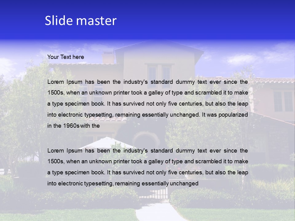 California Luxury View PowerPoint Template