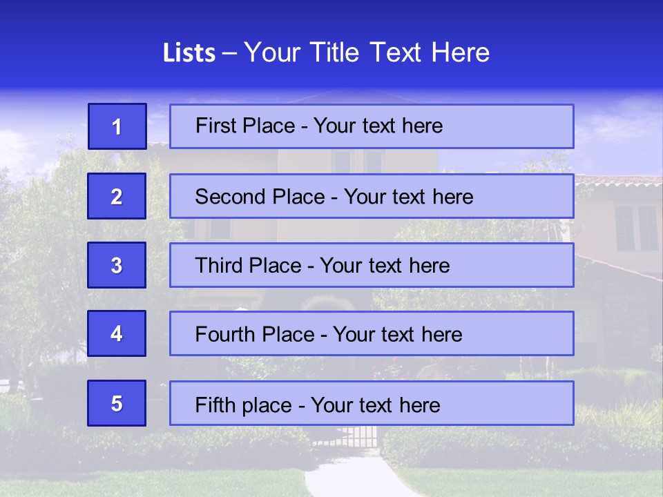 California Luxury View PowerPoint Template