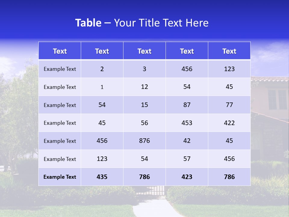 California Luxury View PowerPoint Template