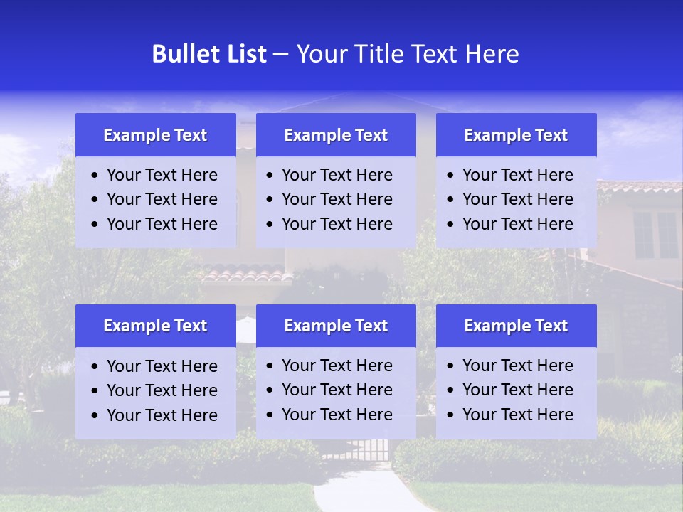 California Luxury View PowerPoint Template