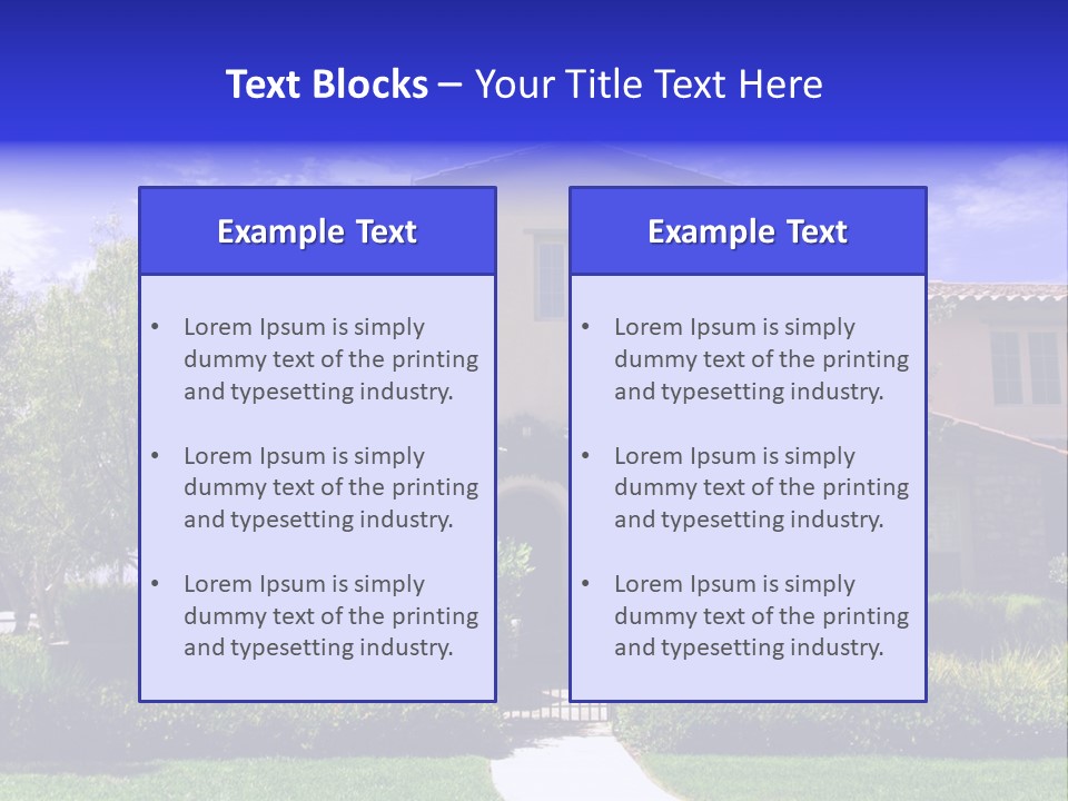 California Luxury View PowerPoint Template