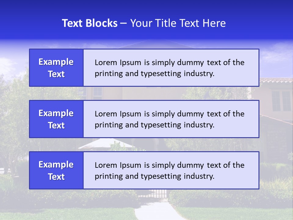 California Luxury View PowerPoint Template