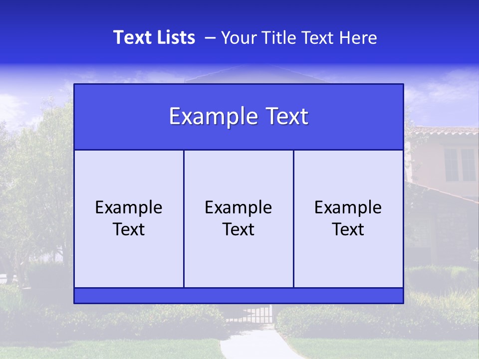 California Luxury View PowerPoint Template