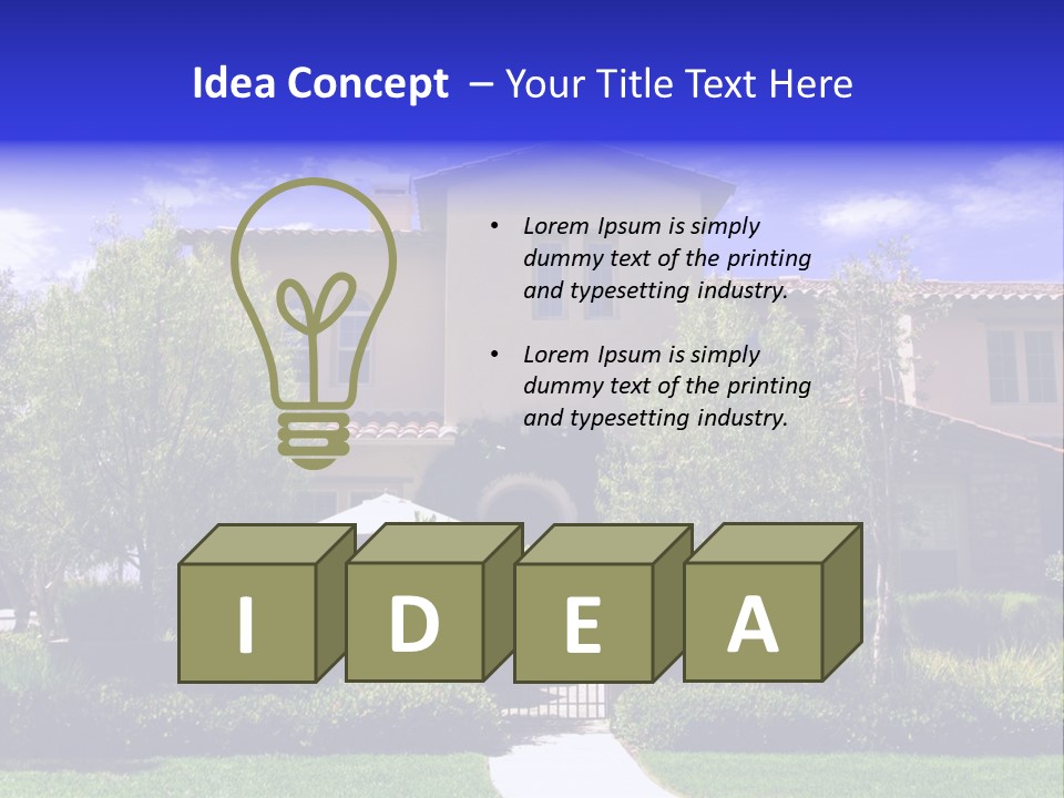 California Luxury View PowerPoint Template