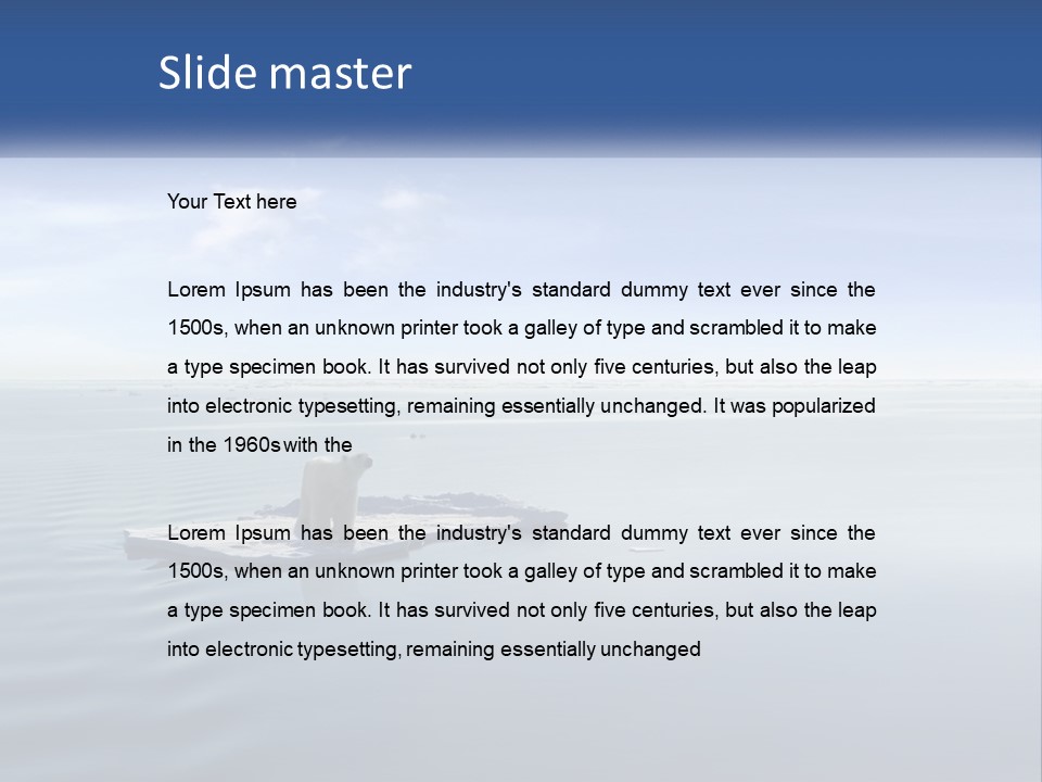 Environmental Sea Damage PowerPoint Template