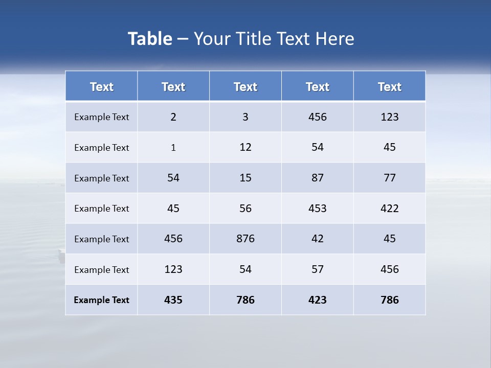 Environmental Sea Damage PowerPoint Template