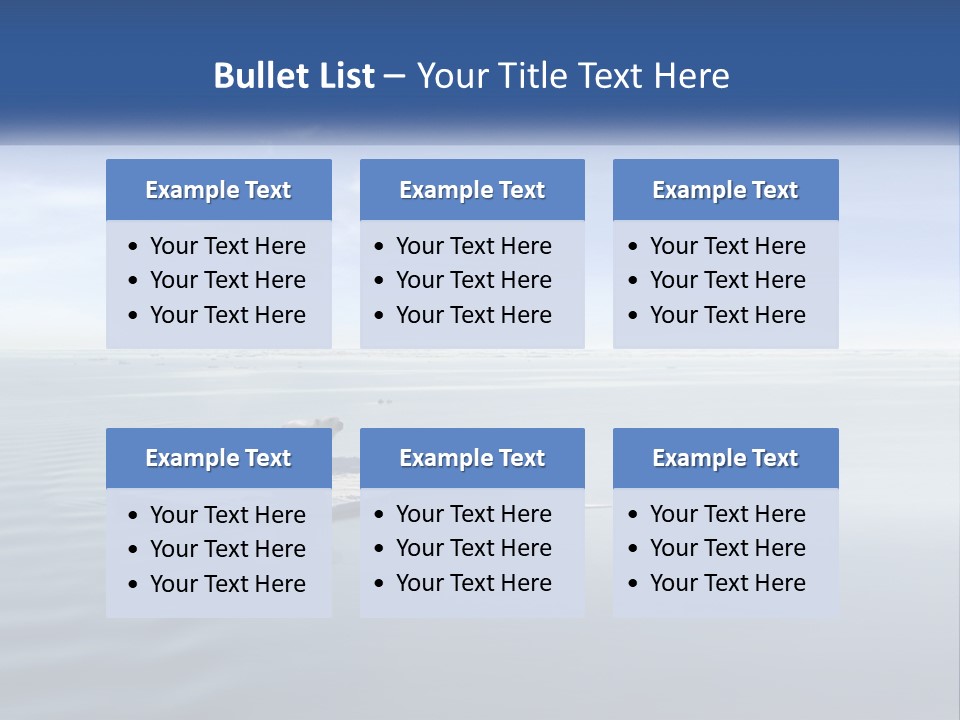 Environmental Sea Damage PowerPoint Template