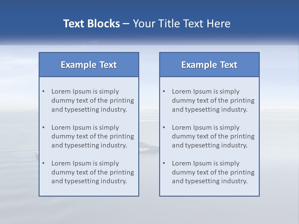 Environmental Sea Damage PowerPoint Template