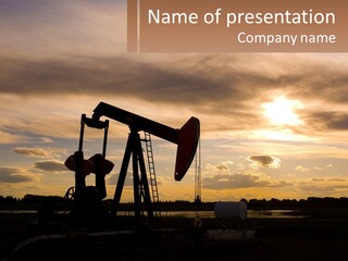 Drill Gas Crude PowerPoint Template