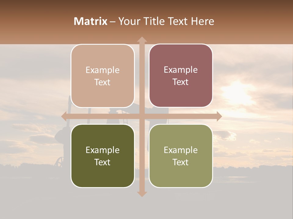 Drill Gas Crude PowerPoint Template