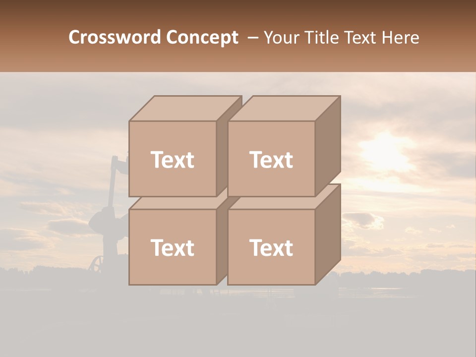 Drill Gas Crude PowerPoint Template