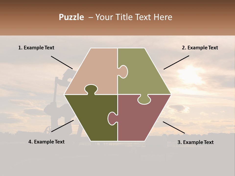 Drill Gas Crude PowerPoint Template