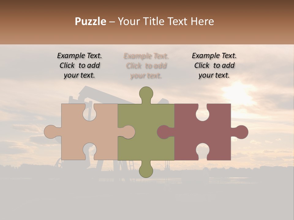 Drill Gas Crude PowerPoint Template