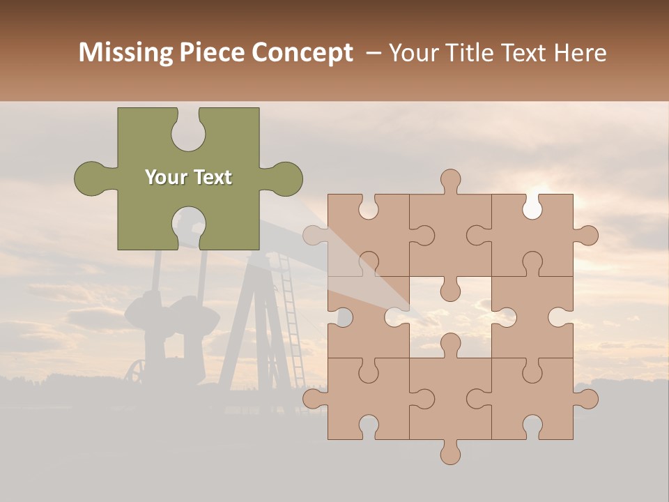 Drill Gas Crude PowerPoint Template