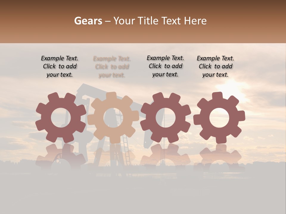 Drill Gas Crude PowerPoint Template