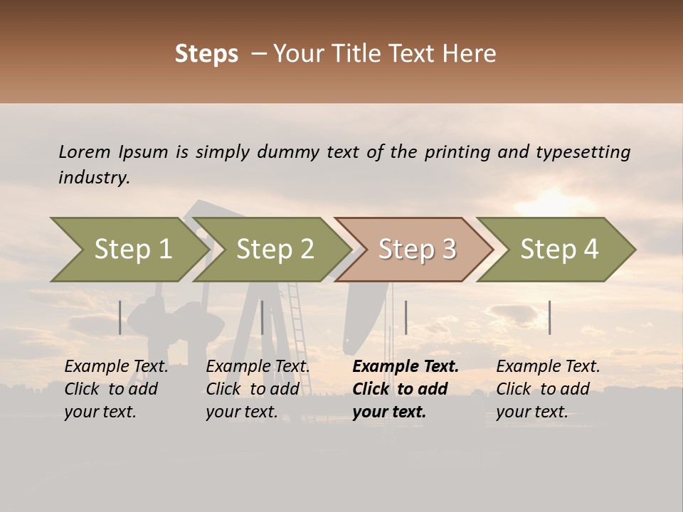 Drill Gas Crude PowerPoint Template