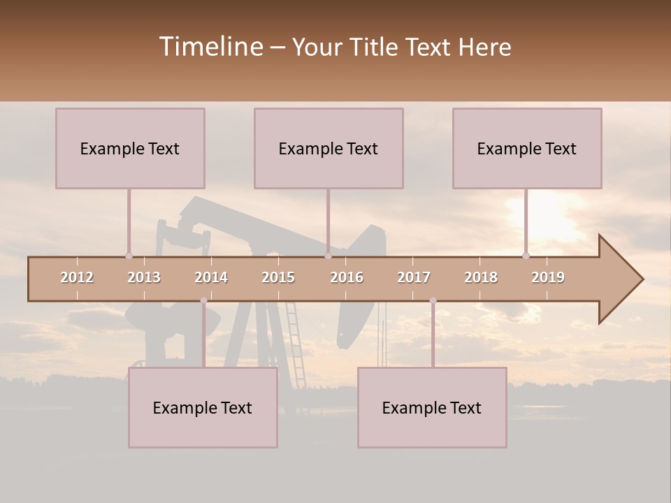 Drill Gas Crude PowerPoint Template