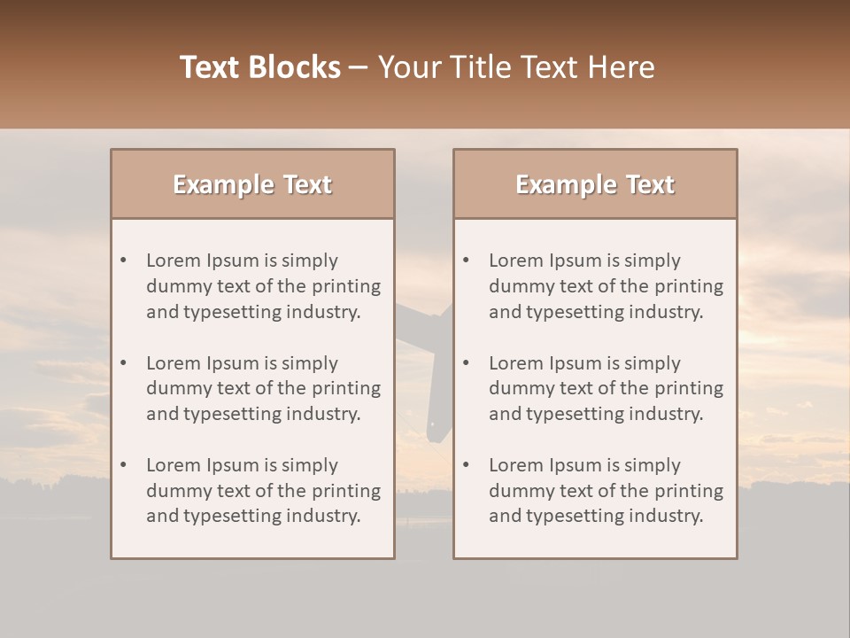 Drill Gas Crude PowerPoint Template