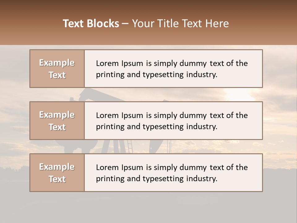 Drill Gas Crude PowerPoint Template