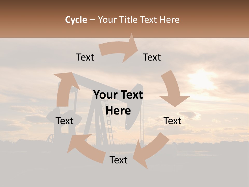 Drill Gas Crude PowerPoint Template