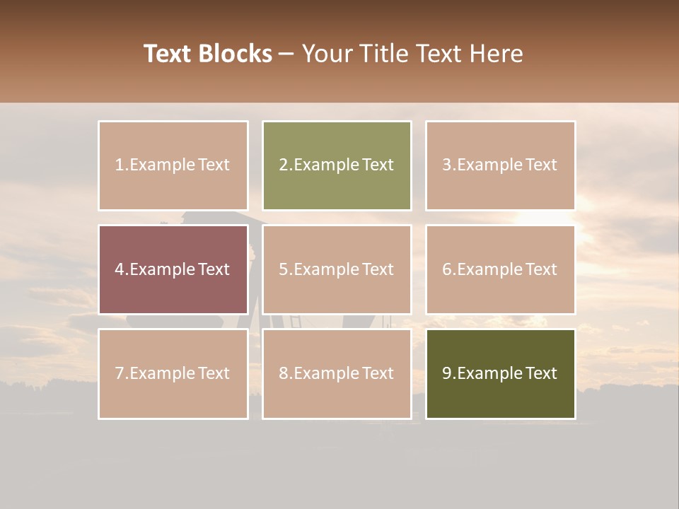 Drill Gas Crude PowerPoint Template